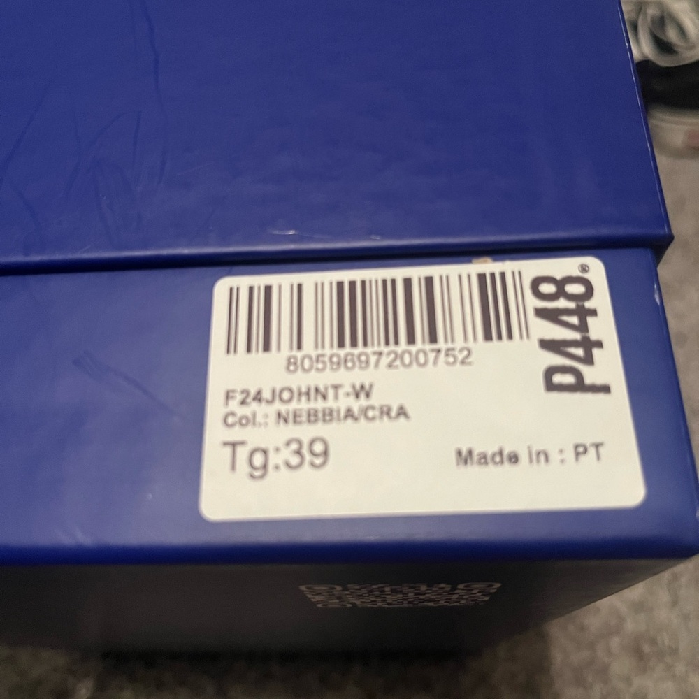 NWT P448 John Croc Embossed Sneaker (Women) Nebbia/Cra Size 39 - Picture 11 of 14